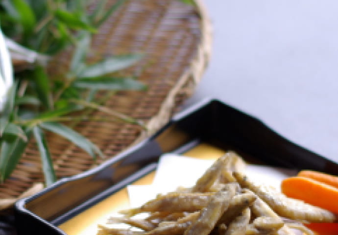 芦ノ湖名物 わかさぎの天ぷら